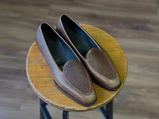 DUNCAN FIDDLEBACK | TAN LEATEHR BISON LOAFERS