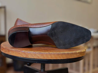 DUNCAN FIDDLEBACK | TAN LEATEHR BISON LOAFERS
