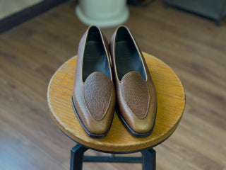DUNCAN FIDDLEBACK | TAN LEATEHR BISON LOAFERS