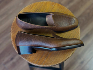 DUNCAN FIDDLEBACK | TAN LEATEHR BISON LOAFERS
