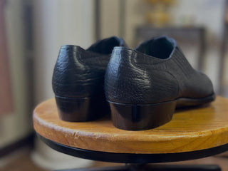 DASH - BLACK ALLIGATOR SPLIT TOE DERBY
