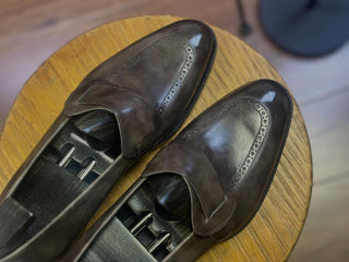 DAMON - BROWN LEATHER BUTTERFLY LOAFERS