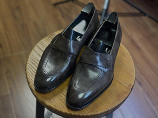 DAMON - BROWN LEATHER BUTTERFLY LOAFERS