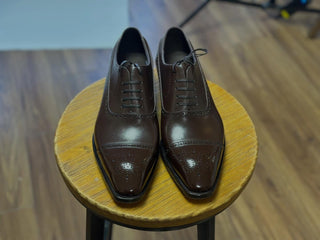 LAKE - DARK BROWN BALMORAL OXFORDS