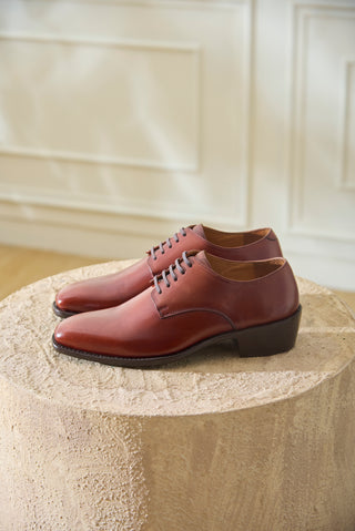 ROOK 02 - TAN LEATHER DERBY