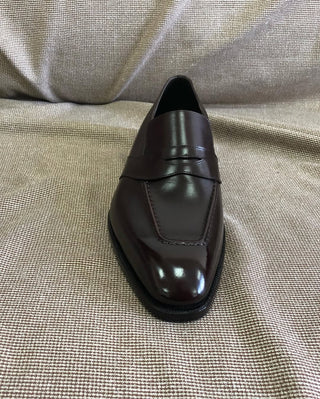 BRADY - RED BROWN LEATHER PENNY LOAFERS